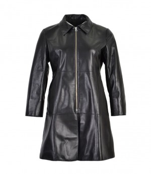 Women Lambskin Long Coat