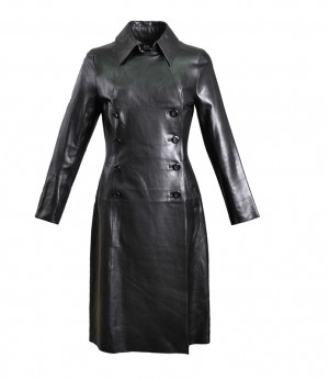 Women Lambskin Long Coat