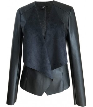 Women Lambskin Panel Coat