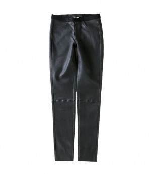 Women Lambskin Slim Legging