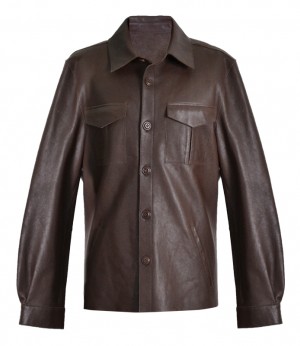 Men Genuine Leather Shirt