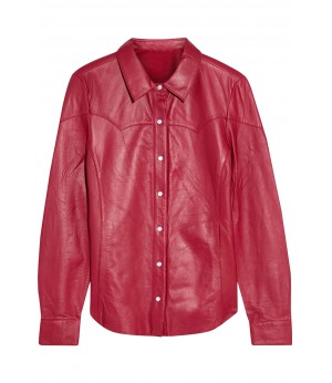 Women Leather Shirt