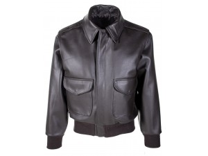 Men Cowhide A-2 Bomber Jacket