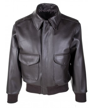 Men Cowhide A-2 Bomber Jacket